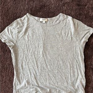 Agolde heather gray baby tee